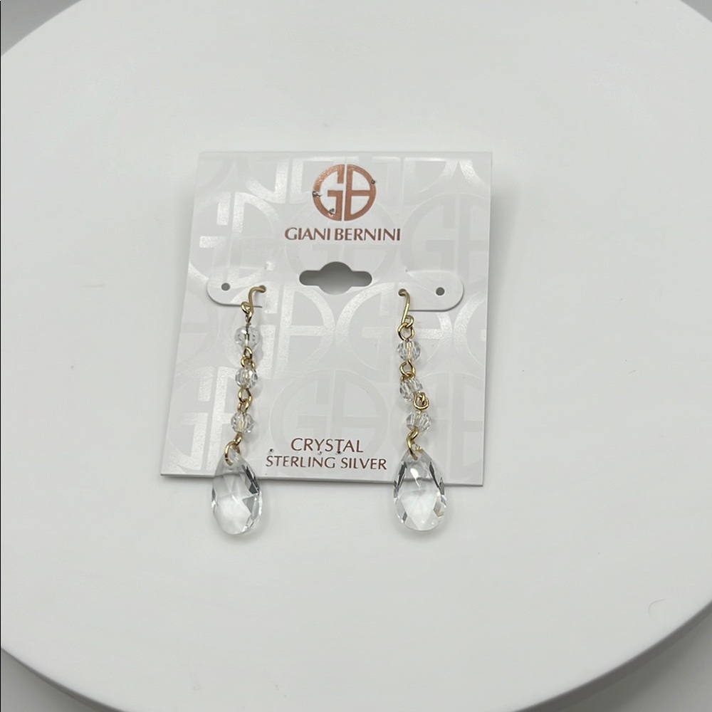 Giani Bernini Faceted Crystal Drop Earrings
